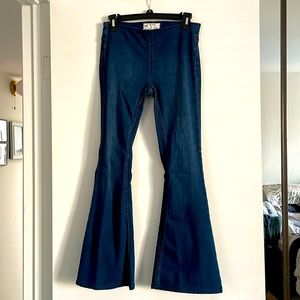 Free People Super Flare Jeans // Shortened!